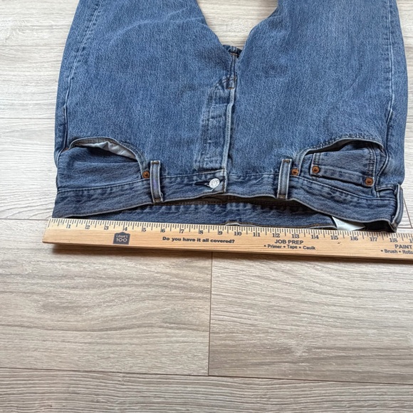 Levi's 501 Mens Jeans Blue Button Fly Straight Leg W38 L34 00501 0193 - Picture 5 of 11